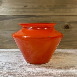 Vintage/antique Orange/Red Glass Light Lamp Shade 4.25" Fitter